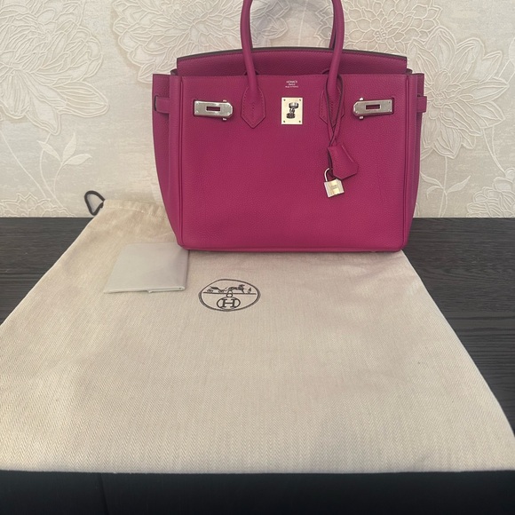 Hermes Birkin 30CM Magnolia Togo Leather with Palladium Hardware - Picture 10 of 16